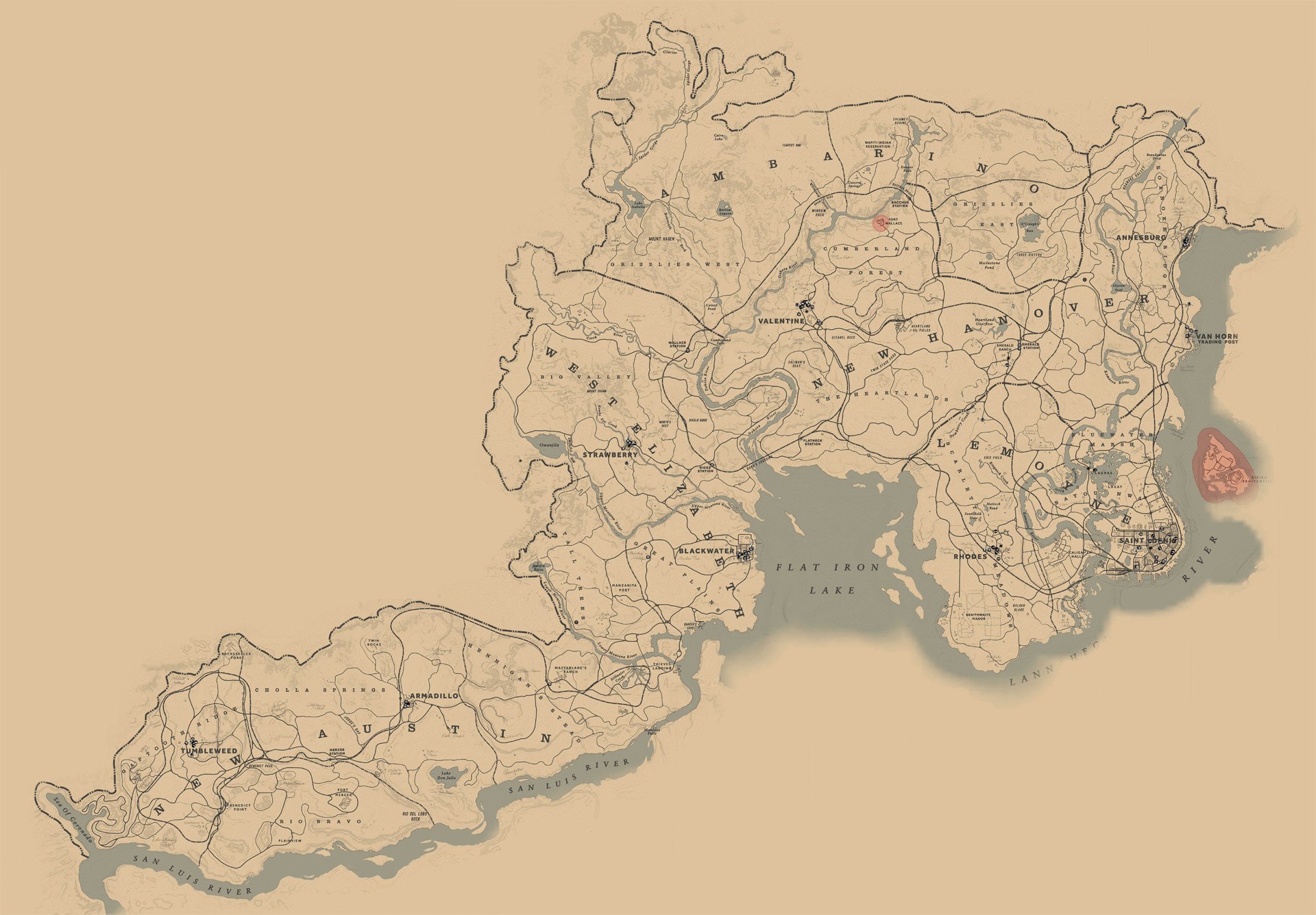 Maps Red Dead Redemption 2 Wiki